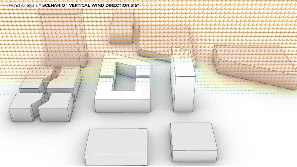 Scenario 1 vertical wind