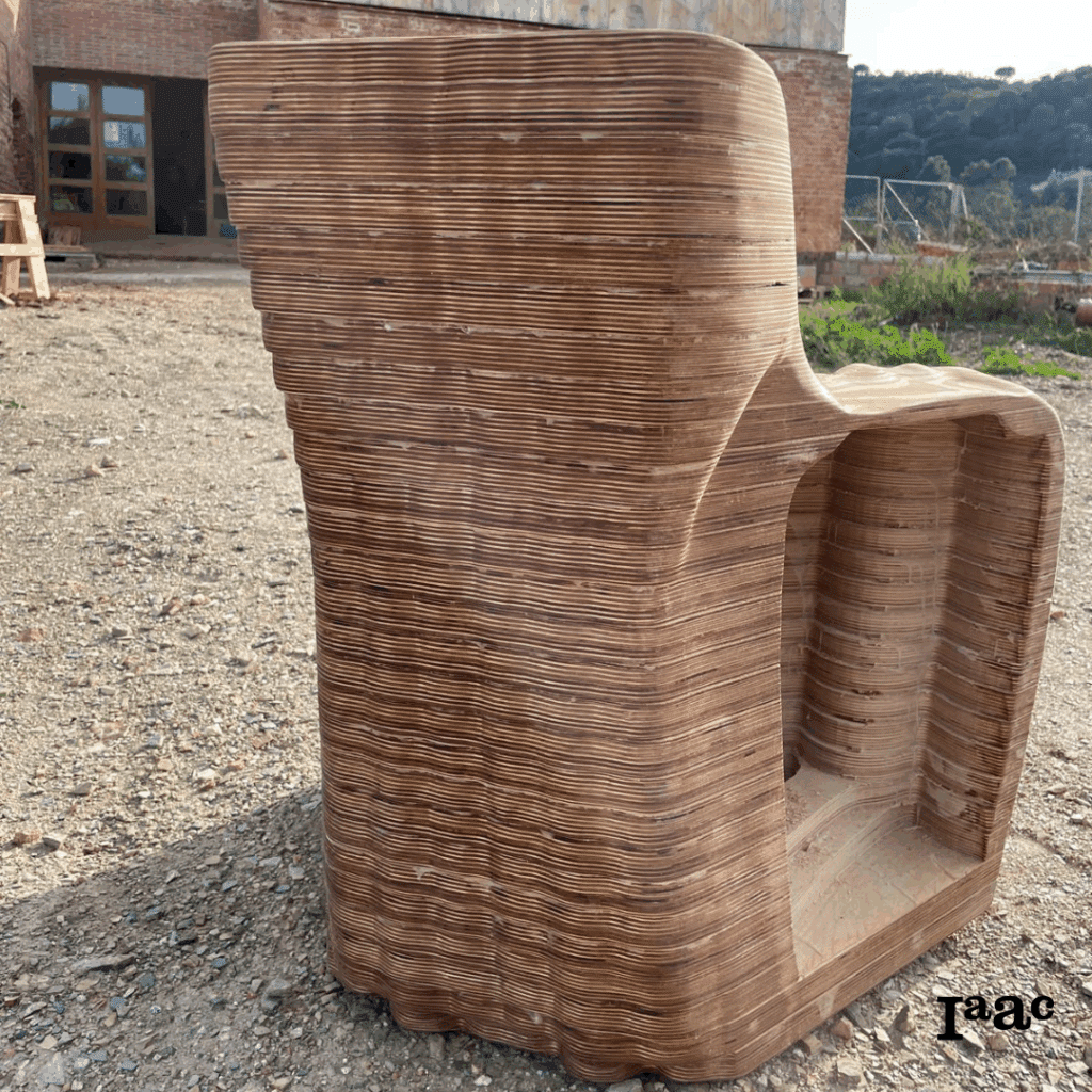 Back view of the chair