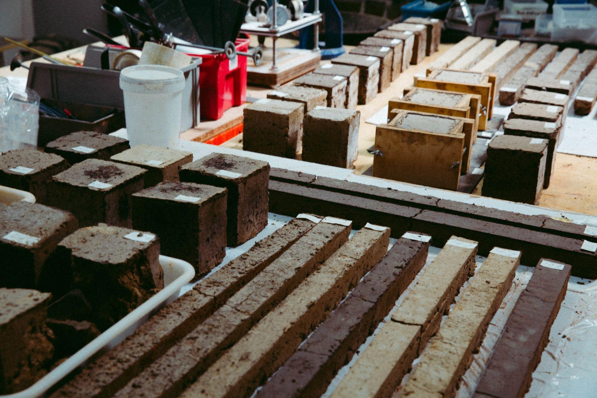 Intro photo to matter course 2025-26. Photo of samples used in the couse.