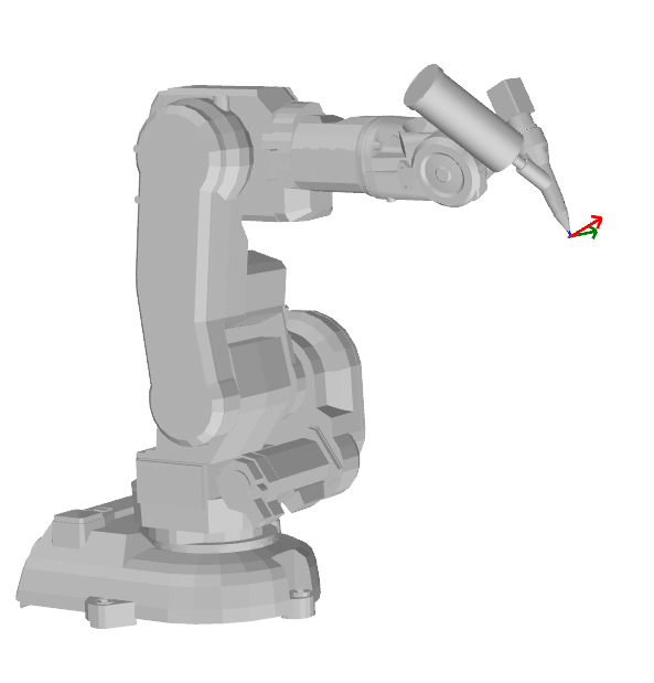 Showing the TCP calibration 